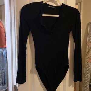 Cute simple black bodysuit